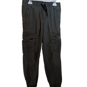 Wrangler Boys Gray Gamer Cargo Jogger Pants Drawstring Waist Comfort‎ Style